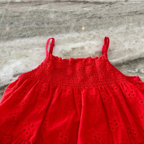 2T Girls Summer Dress Bundle | Red Eyelet & Blue Floral | Cotton Set of 2 - Picture 11 of 11